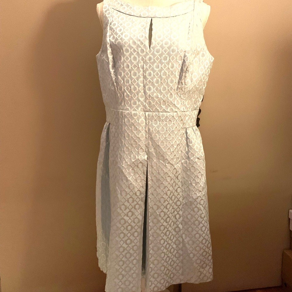 Elegant Pale Baby Blue Sleeveless Dress